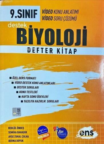 09.Sınıf Defter Kitap Biyoloji - 2023 - 1