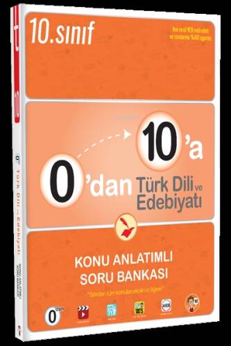 0'dan 10'a Türk Dili ve Edebiyatı Konu Anlatımlı Soru Bankası - 1