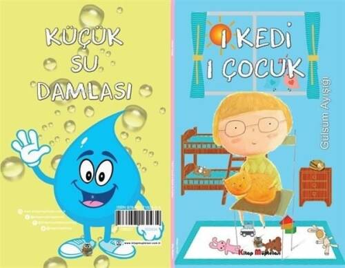 1 Kedi 1 Çocuk - Küçük Su Damlası Seti - 2 Hikaye Tek Kitap - 1