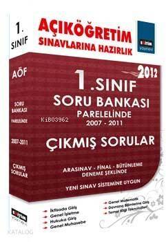 1. Sınıf Açıköğretim Sınavlarına Hazırlık; 2007-2011 Çıkmış Sorular - 1