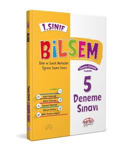 1. Sınıf Bilsem Tamamı Çözümlü 5 Fasikül Deneme Sınavı - 1