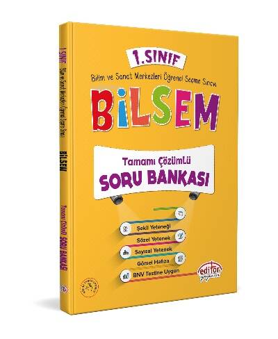 1. Sınıf Bilsem Tamamı Çözümlü Soru Bankası - 1