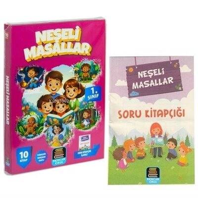 1. Sınıf Neşeli Masallar Okuma Seti - 10 Kitap Takım - Değendirme Kitapçığı İlaveli - 1