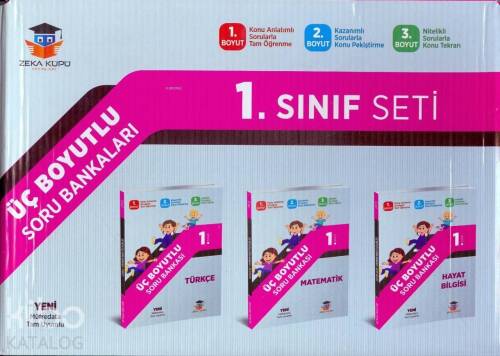 1. Sınıf Tüm Dersler Üç Boyutlu Soru Bankası Seti 3 Kitap - 1