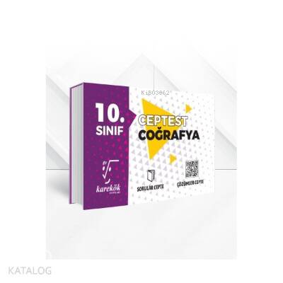 10. Sınıf Cep Test Coğrafya - 1