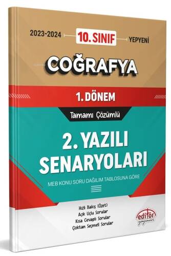 10. Sınıf Coğrafya 1. Dönem Ortak Sınavı 2. Yazılı Senaryoları Tamamı Çözümlü - 1