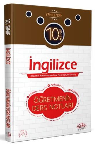 10. Sınıf İngilizce Öğretmenin Ders Notları - 1