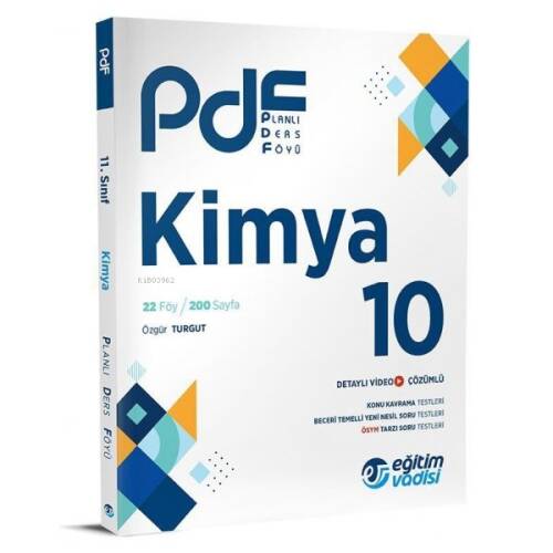 10. Sınıf Kimya PDF Planlı Ders Föyü - 1