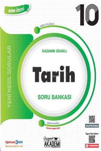 10. Sınıf Tarih Konunun Özü Soru Bankası Üçgen Akademi Yayınları - 1