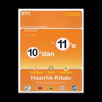 10'dan 11'e Edebiyat Tarih Coğrafya Hazırlık Kitabı - 1