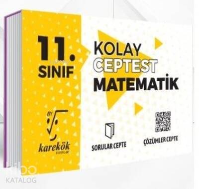 10.Sınıf Cep Test Matematik Kolay - 1