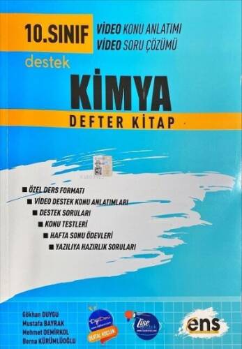 10.Sınıf Defter Kitap Kimya - 2023 - 1