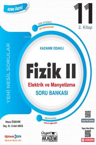 11. Sınıf Fizik 2 Elektrik ve Manyetizma Konunun Özü Soru Bankası Üçgen Akademi Yayınları - 1