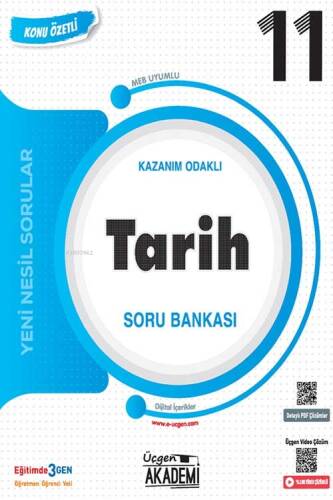 11. Sınıf Tarih Konunun Özü Soru Bankası Üçgen Akademi Yayınları - 1