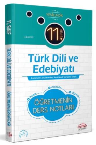 11. SINIF VİP TÜRK DİLİ VE EDEBİYATI ÖĞRETMENİN DERS NOTLARI - 1