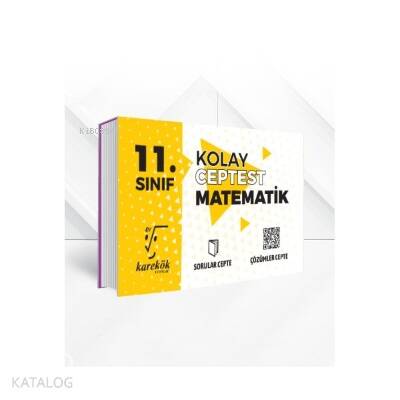 11.Sınıf Cep Test Matematik Kolay - 1