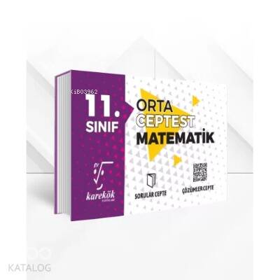 11.Sınıf Cep Test Matematik Orta - 1