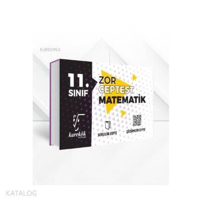 11.Sınıf Cep Test Matematik Zor - 1