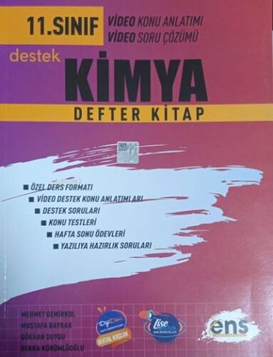 11.Sınıf Defter Kitap Kimya - 2023 - 1