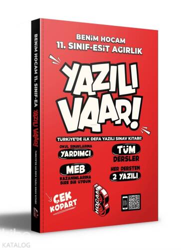 11.Sınıf Eşit Ağırlık Yazılı Var Benim Hocam Yayınları - 1