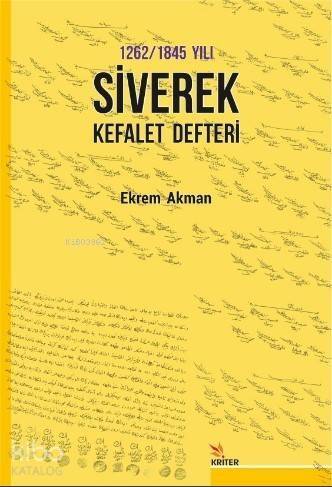 1262/1845 Yılı Siverek Kefalet Defteri - 1