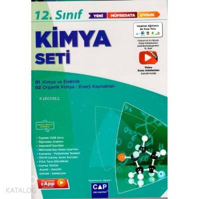 12.Sınıf Set Anadolu Kimya - 2022 - 1