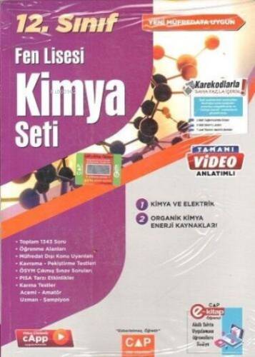 12.Sınıf Set Fen Lisesi Kimya - 2023 - 1