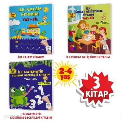 2-4 Yaş Evde Etkinlik Seti - Mucit Karınca Serisi Yaz - Sil Kitaplar - 1