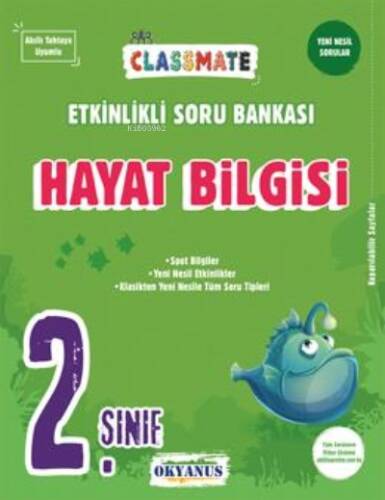 2. Sınıf Classmate Hayat Bilgisi Etkinlikli Soru Bankası - 1