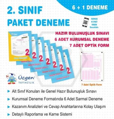 2. Sınıf Paket Deneme 7'Li + Optik - 2024/2025 - 1