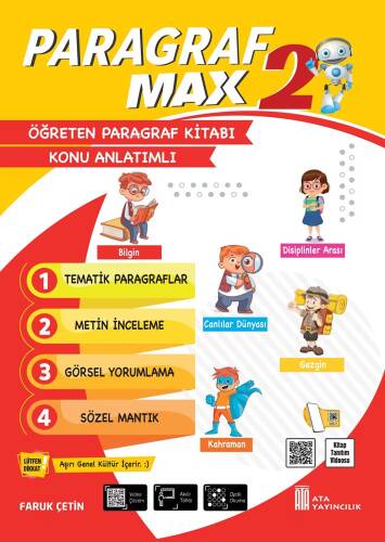 2. Sınıf Paragraf Max Öğreten Paragraf Kitabı - 1