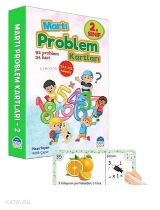 2. Sınıf Problem Kartları - Yaz Sil Kalemli - 1