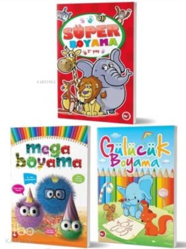 2+ Yaş Boyama Kitapları Set (3 Kitap Takım) - 1