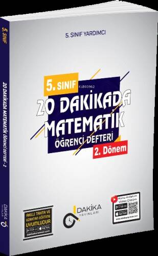 20 Dakikada 5. Sınıf Matematik Öğrenci Defteri 2.Dönem - 1