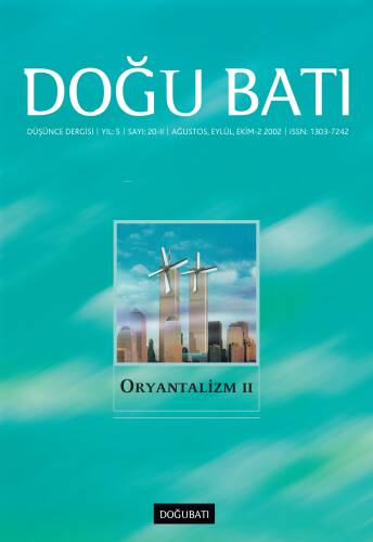 20. Sayı Oryantalizm - II Düşünce Dergisi Yıl: 5 Ağustos, Eylül, Ekim-2 2002 - 1