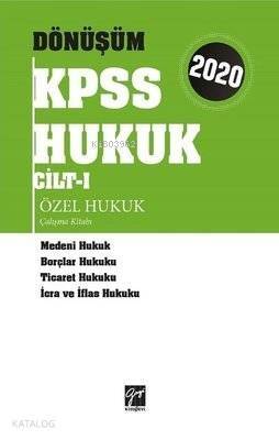 2020 Dönüşüm KPSS Hukuk Cilt 1 Özel Hukuk Çalışma Kitabı - 1