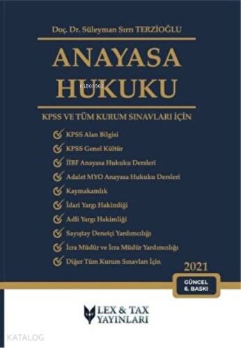 2021 Anayasa Hukuku KPSS ve Tüm Kurum Sınavları İçin - 1