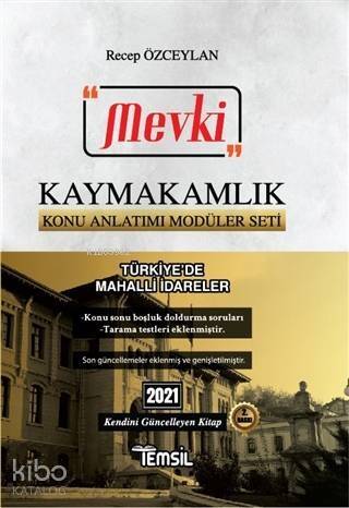 2021 Mevki Kaymakamlık Konu Anlatımı Modüler Seti - Türkiye'de Mahalli İdareler; Türkiye'de Mahalli İdareler - 1