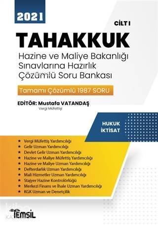 2021 Tahakkuk - Hazine ve Maliye Bakanlığı Sınavlarına Hazırlık Çözümlü Soru Bankası Cilt 1 - 1