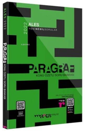 2022 ALES Paragraf Konu Özetli Yeni Nesil Soru Bankası Tamamı Video Çözümlü Marka Yayınları - 1