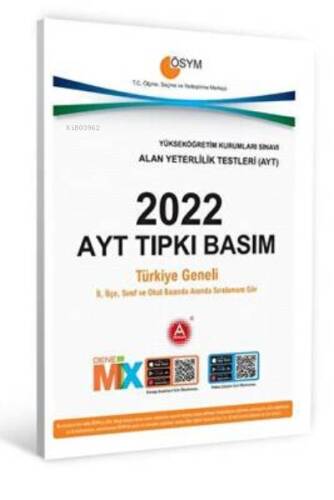 2022-AYT-Tipki-Basim-Deneme-Sinavi-A-Yayinlari - 1