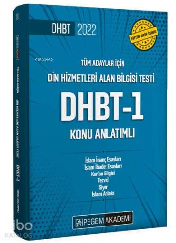 2022 Din Hizmetleri Alan Bilgisi Testi DHBT-1 Konu Anlatımlı - 1