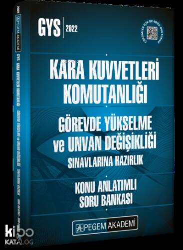 2022 Kara Kuvvetleri Komutanlığı Görevde Yükselme ve Unvan Değişikliği Konu Anlatımlı Soru Bankası - 1