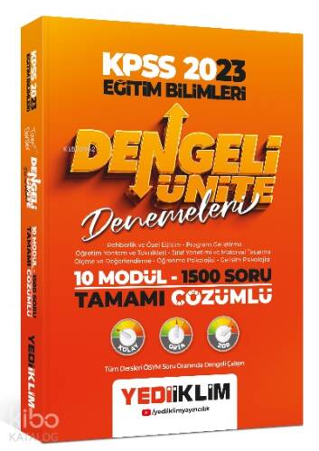 2022 KPSS Eğitim Bilimleri Tüm Dersler Tamamı Çözümlü 10 Modül- 1500 Soru Dengeli Çalışma Teknikleri - 1