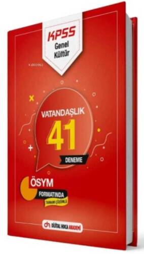 2022 KPSS Genel Kültür Tamamı Çözümlü Vatandaşlık 41 Deneme Sınavı Dijital Hoca Akademi - 1