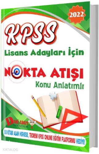 2022 KPSS Lisans Nokta Atışı Konu Kitabı - 1