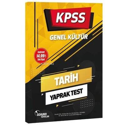 2022 KPSS Tarih Yaprak Test - 1