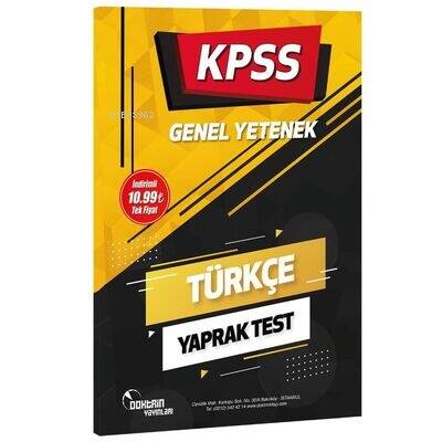 2022 KPSS Türkçe Yaprak Test - 1