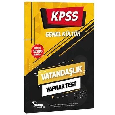 2022 KPSS Vatandaşlık Yaprak Test - 1