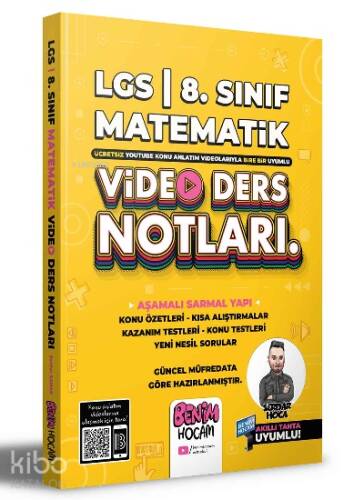 2022 LGS 8.Sınıf Matematik Video Ders Notları (Konu Anlatımı) Benim Hocam Yayınları - 1